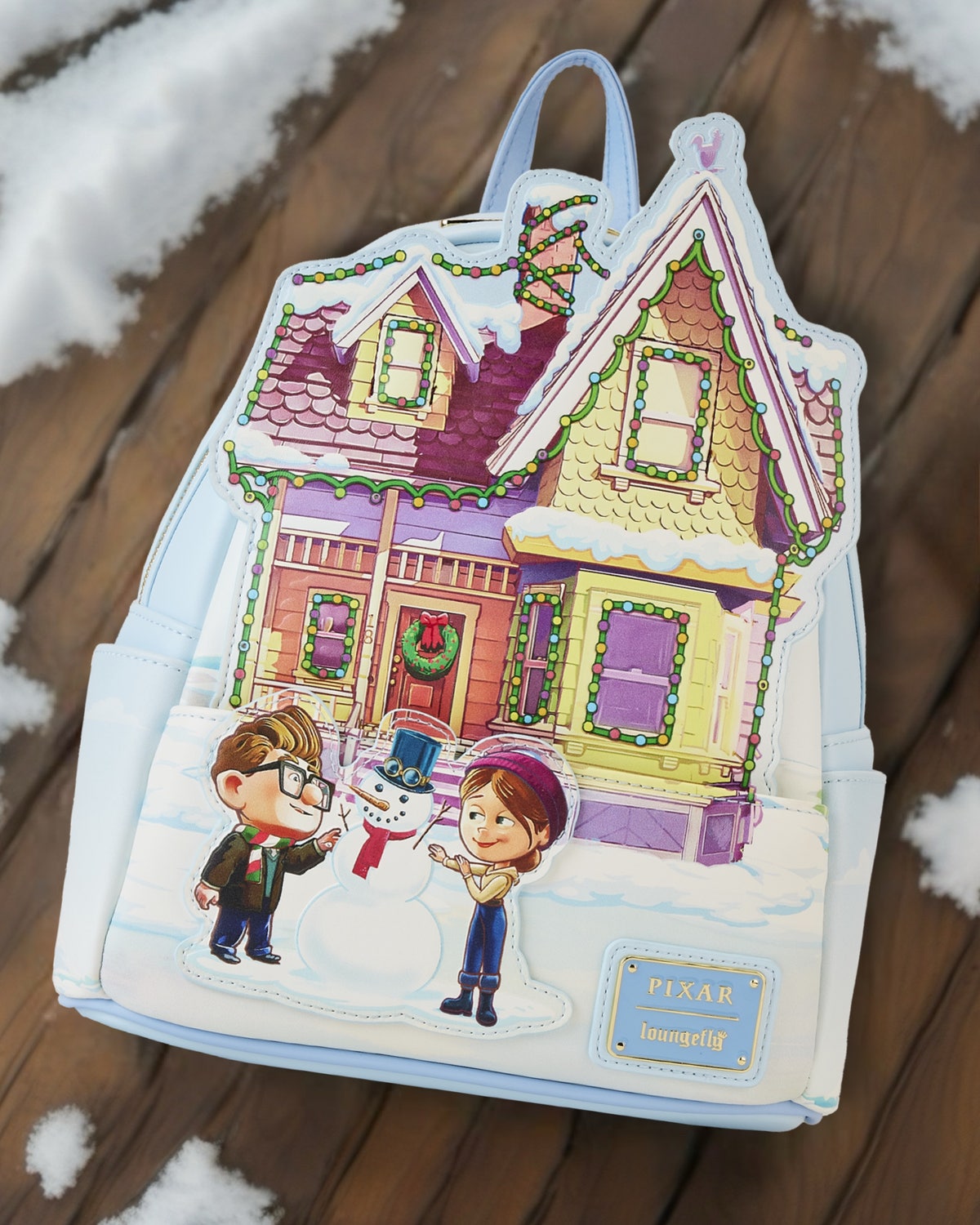 Loungefly Disney Pixar Up House Holiday Light Up Mini Backpack Loungefly Disney Pixar Up House Holiday Light | Mercari main image 3