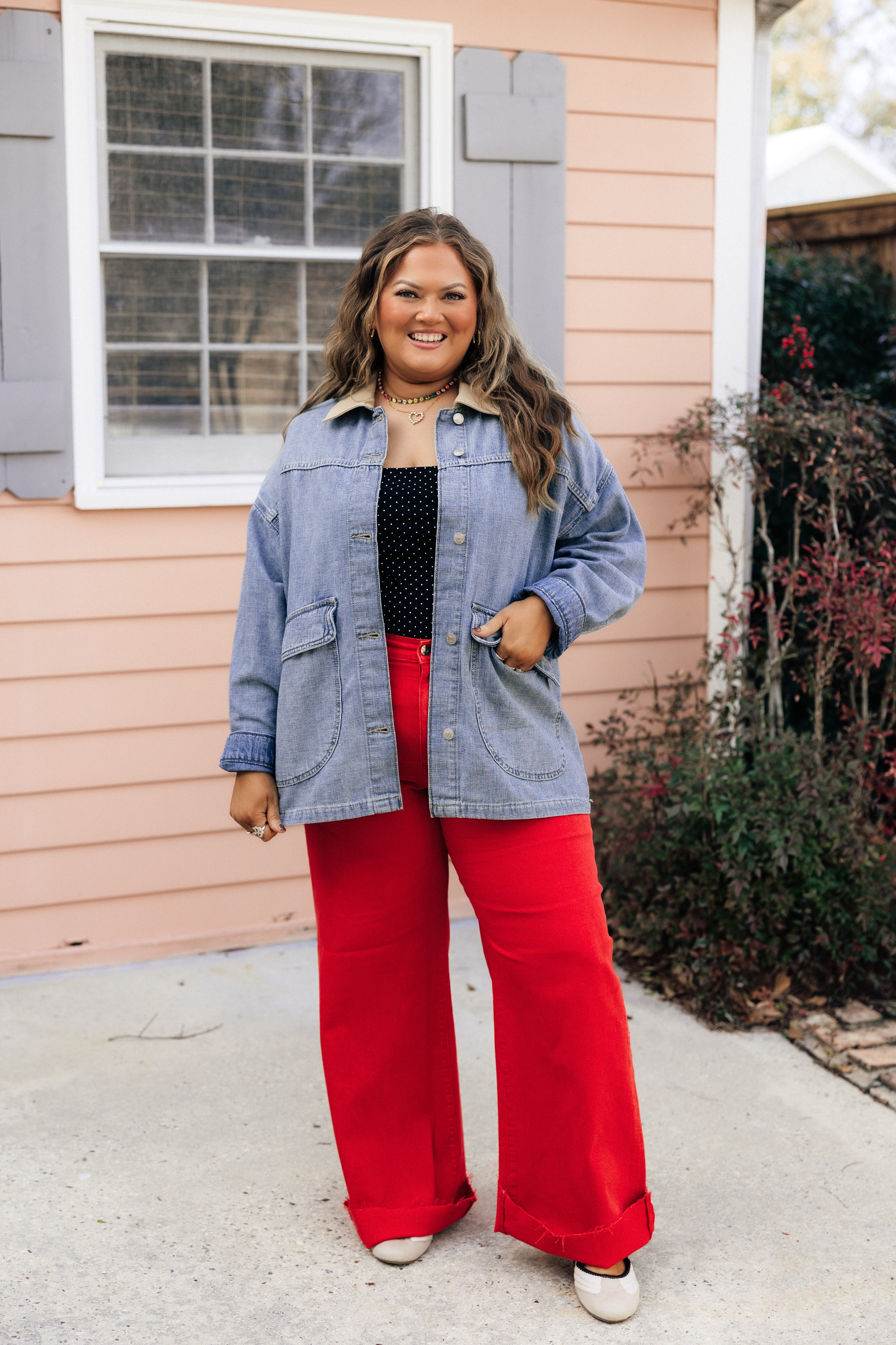 Free People Berry Blue Lemon Denim Jacket | Fly Boutique