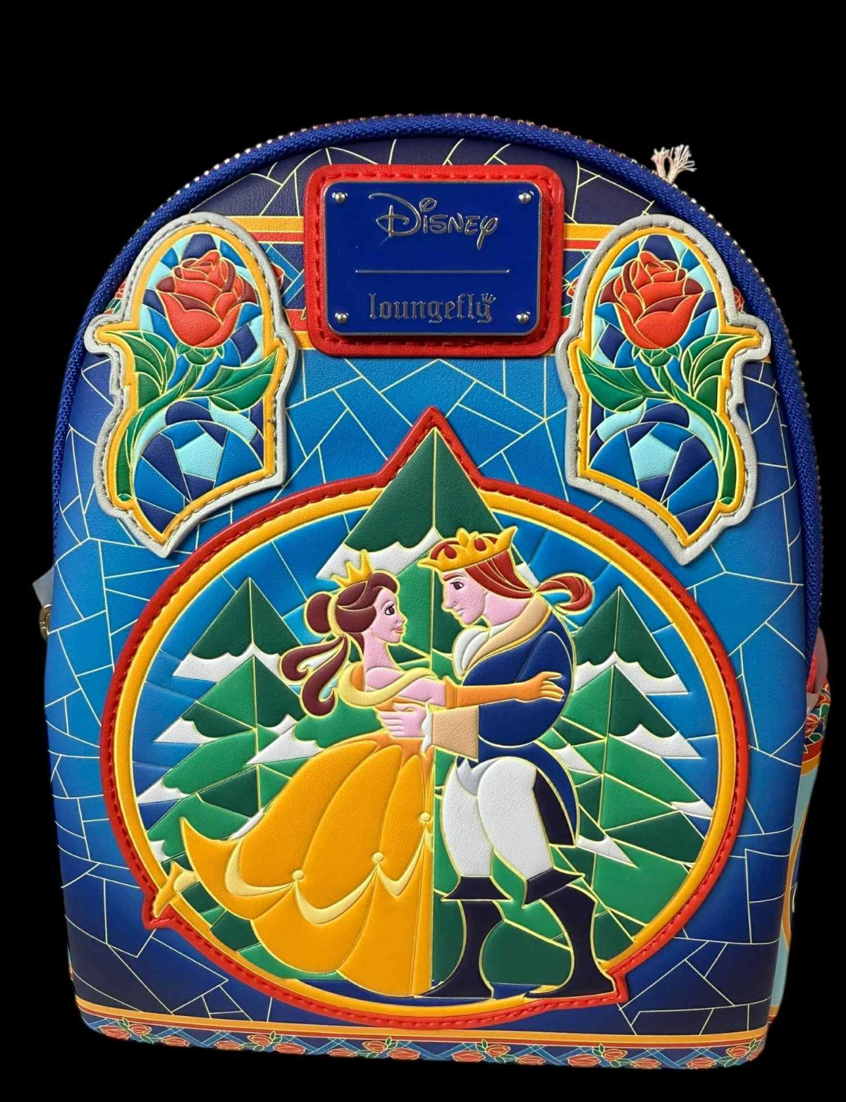 Loungefly Disney Minnie Mouse Denim Quilted Mini Backpack  display picture 1
