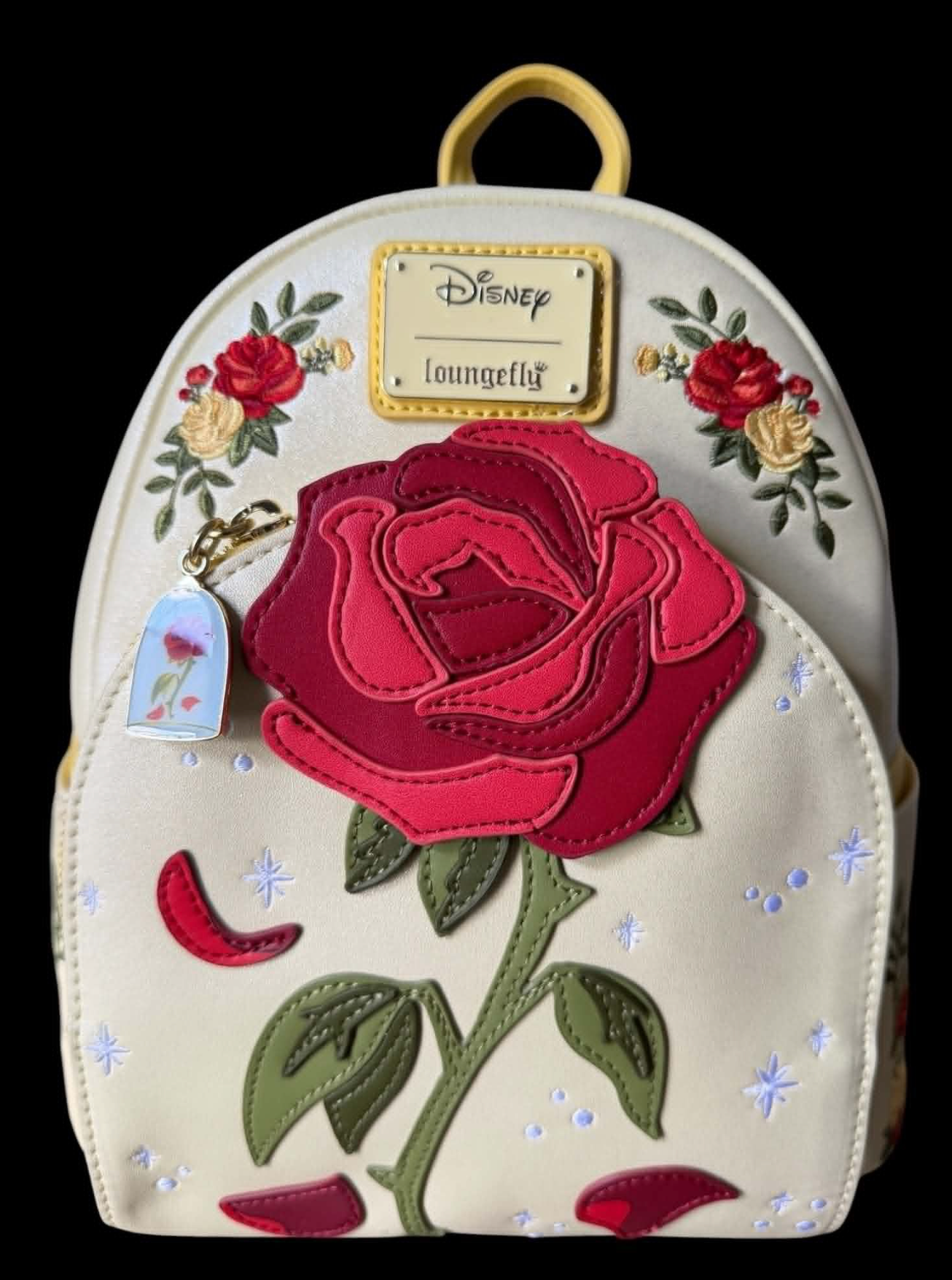 disney beauty and the beast library scene mini backpack Princess Scenes In front of the fireplace Loungefly Disney Beauty and the